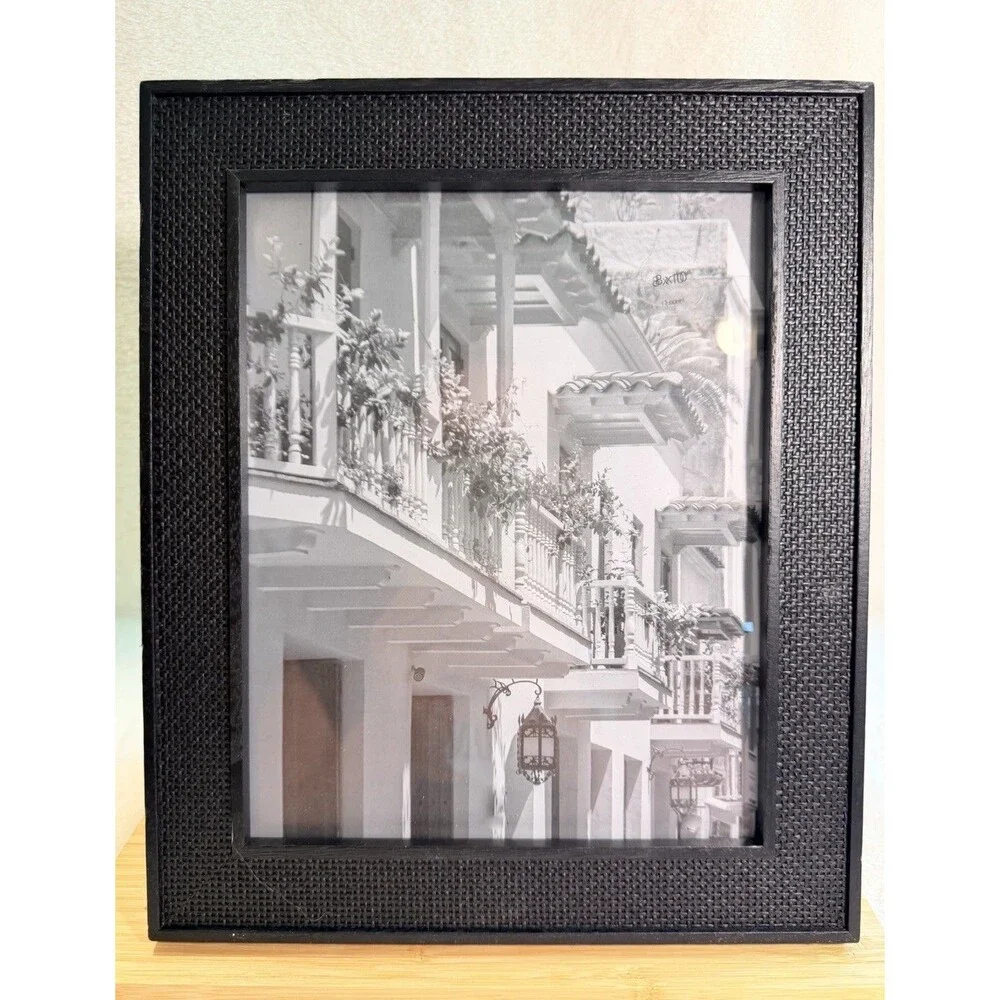 Threshold 8x10 Caning Table Frame Black Modern Wall Mount Easel Photo